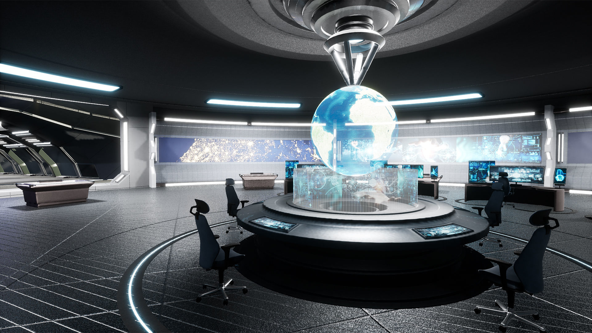 Command Center Environment Package Low-poly 3D model_17