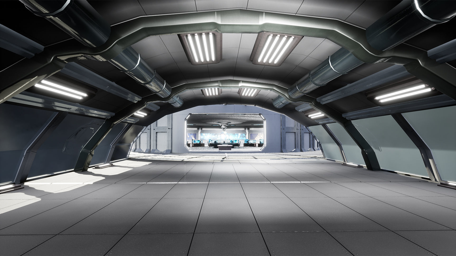 Command Center Environment Package Low-poly 3D model_9