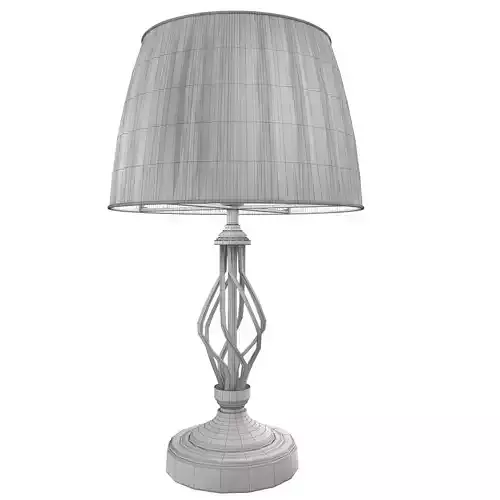 Jenna Antique Brass Metal Twist Detail Table Lamp