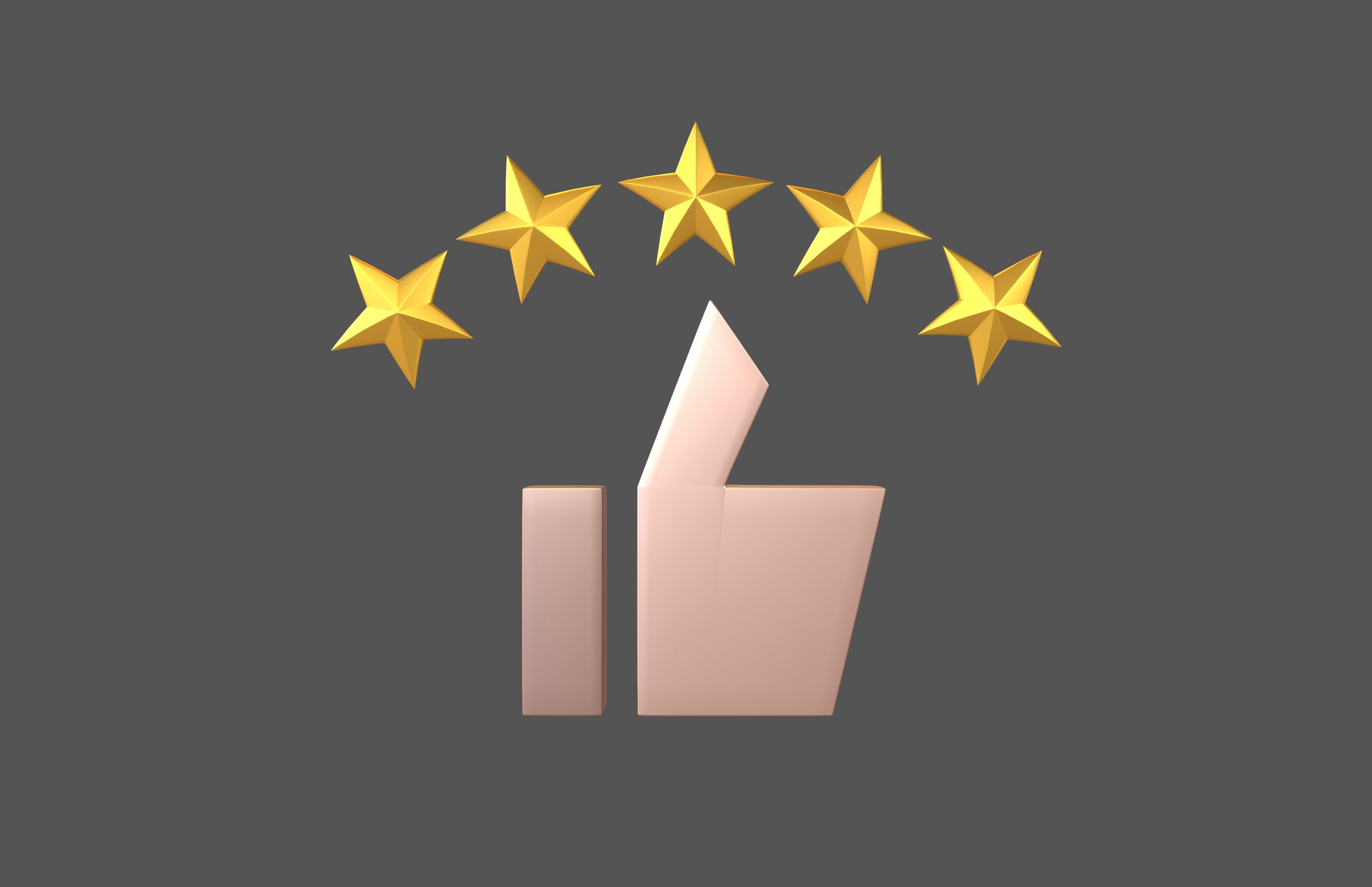 Rating Icon v6 011 Low-poly 3D model_1