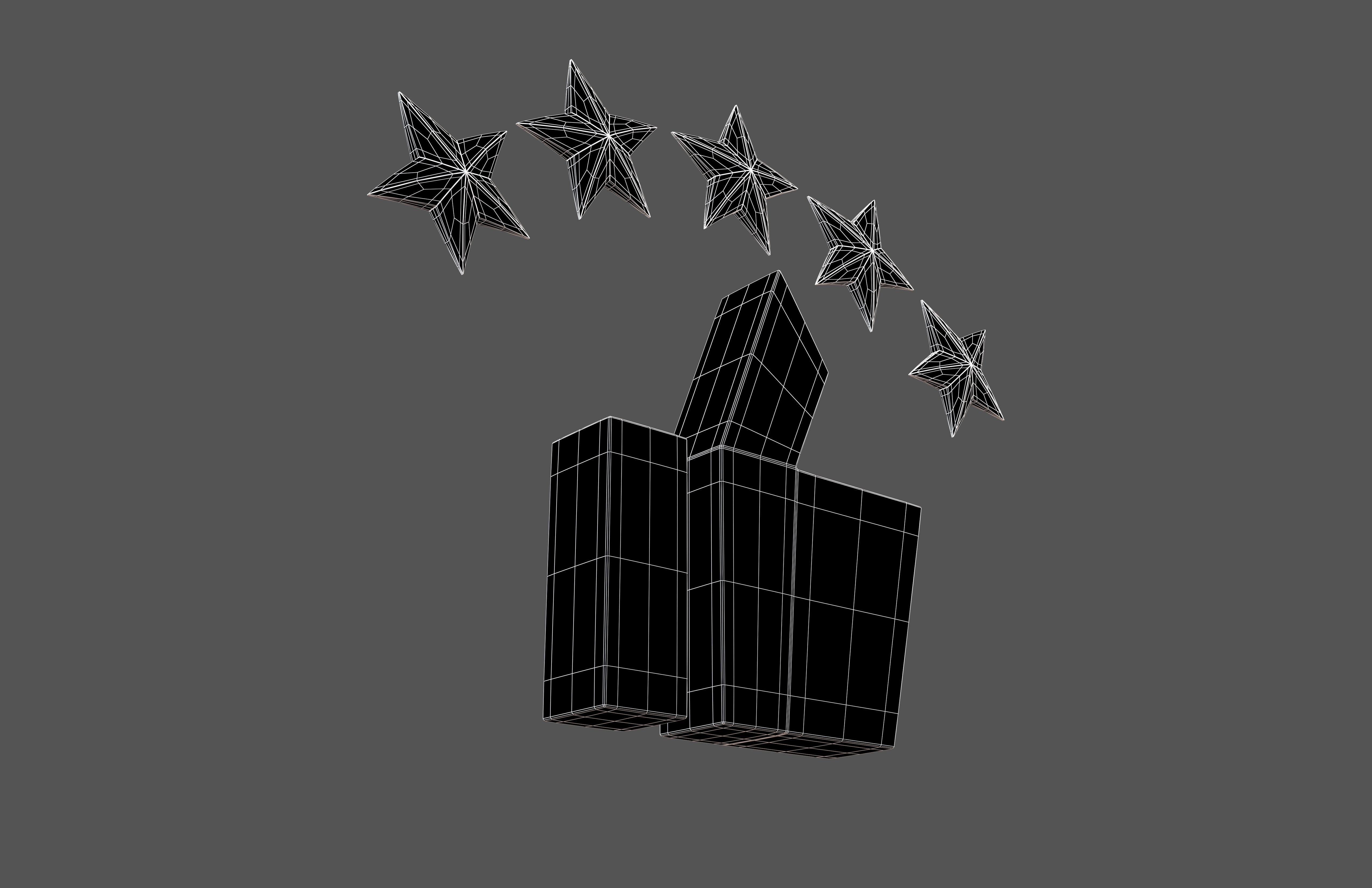 Rating Icon v6 011 Low-poly 3D model_7