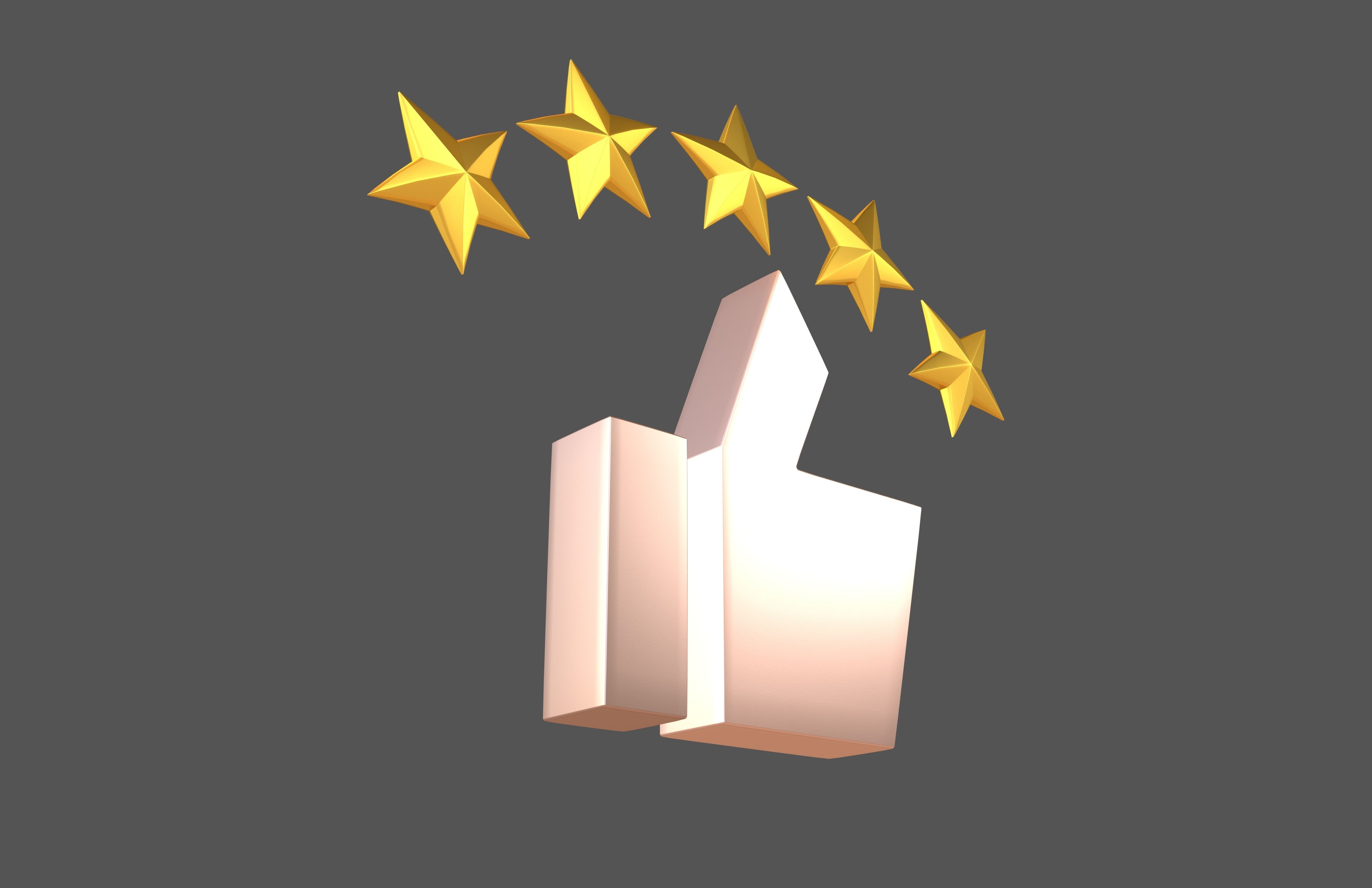 Rating Icon v6 011 Low-poly 3D model_3