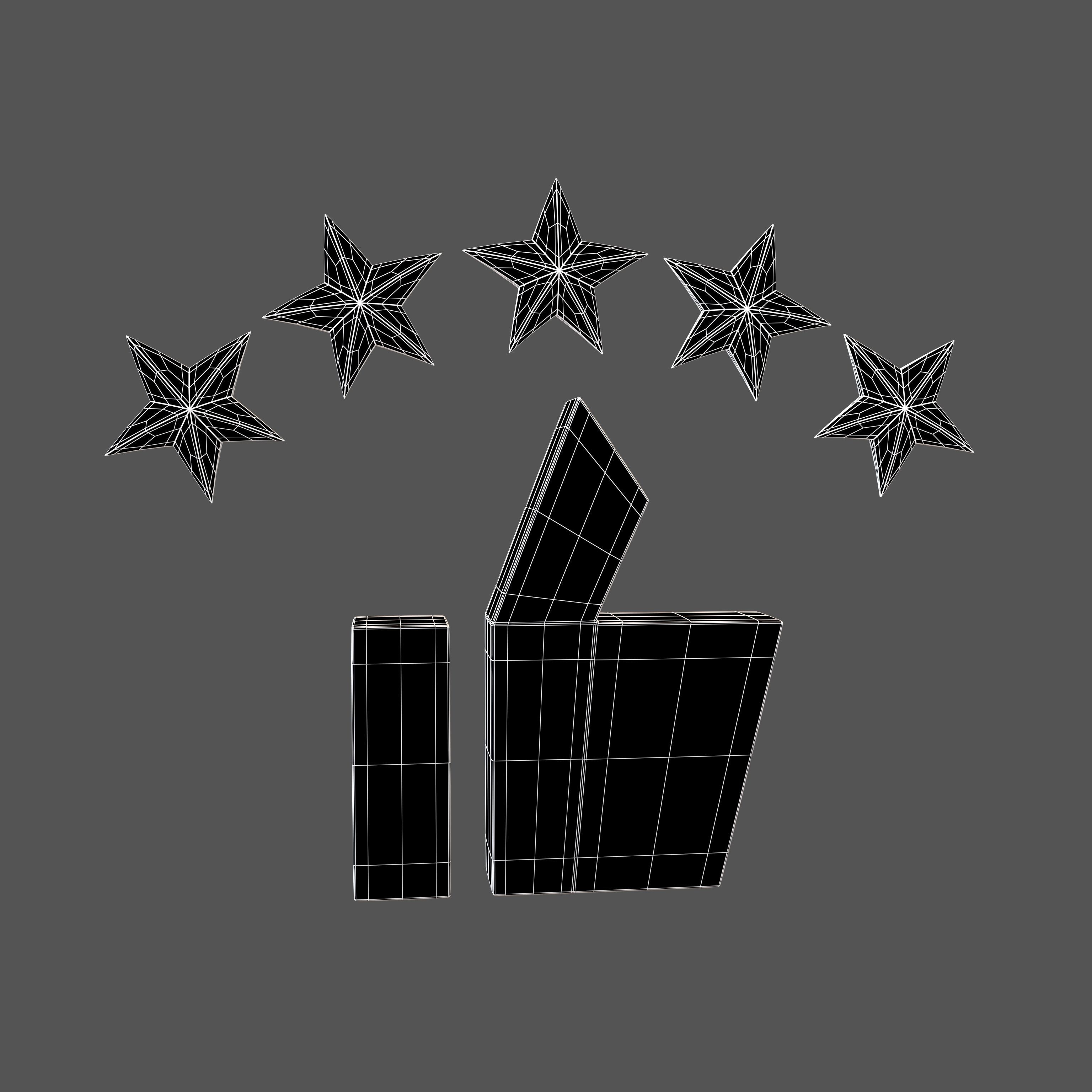 Rating Icon v6 011 Low-poly 3D model_6