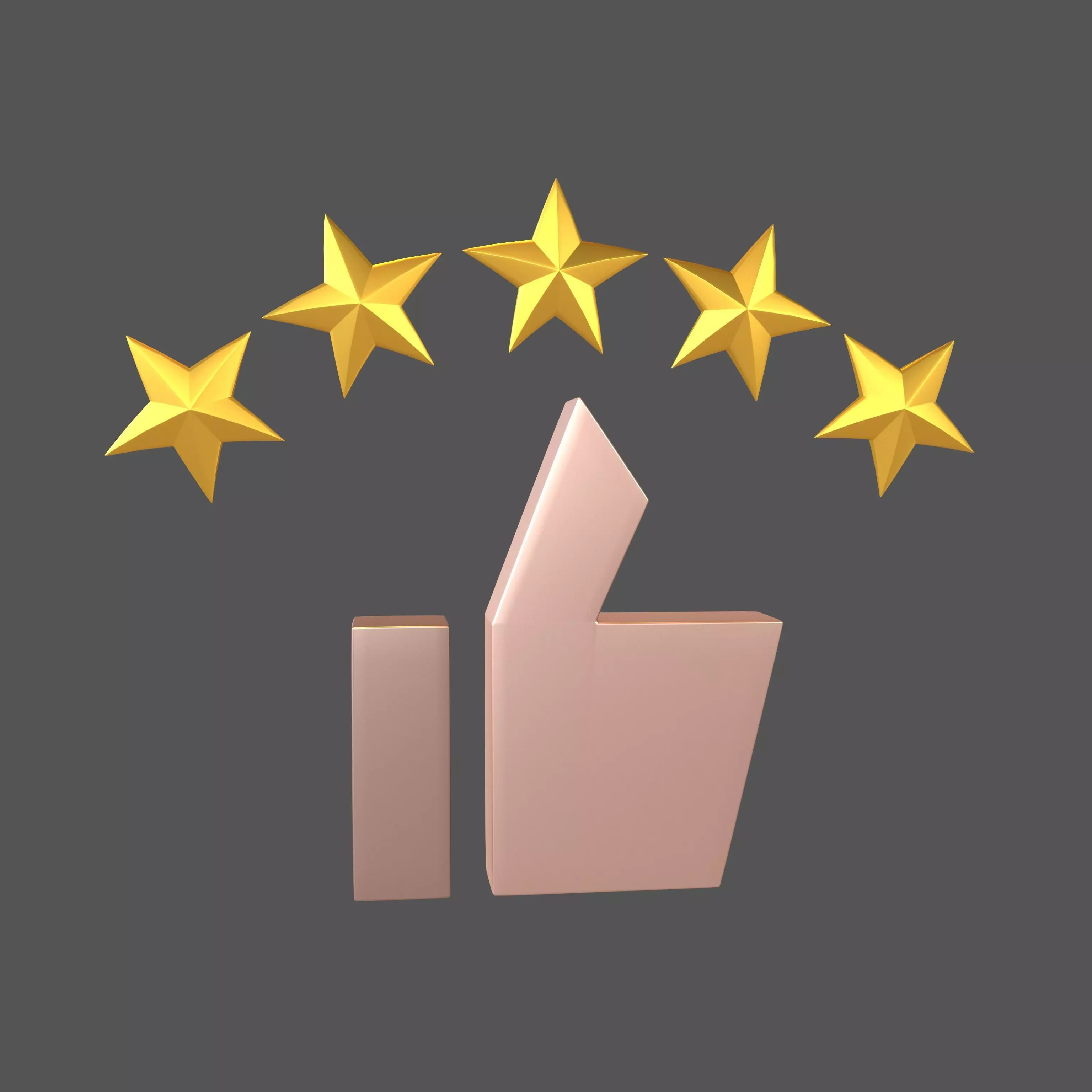 Rating Icon v6 011 Low-poly 3D model_0