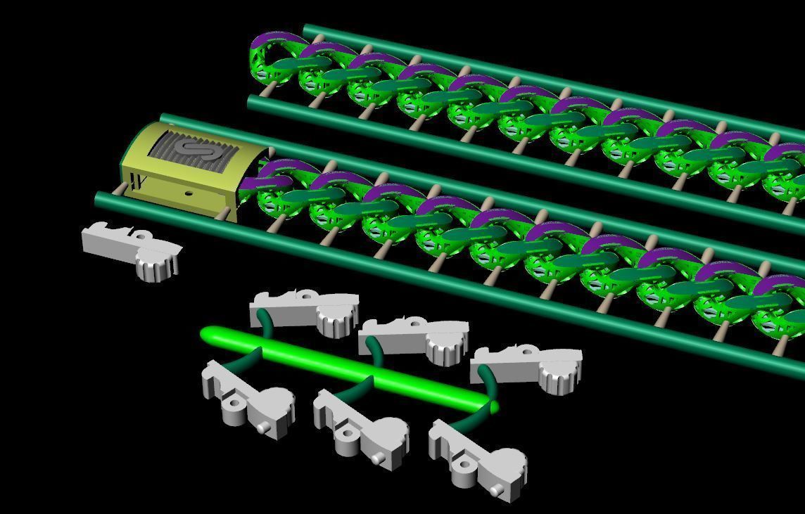 6 MM 42 CM CUBAN LINK CHAIN FOR BRACELET OR NECKLACE 3D print model_3