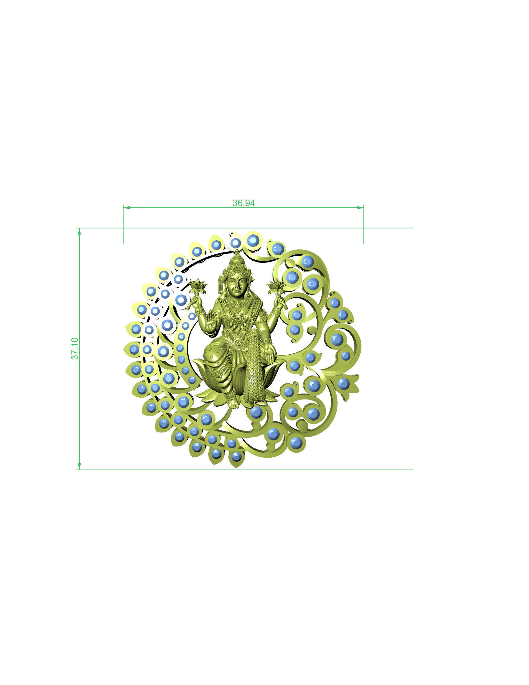 CLOSE SEETING PANDENTEMPLE  3D print model_16