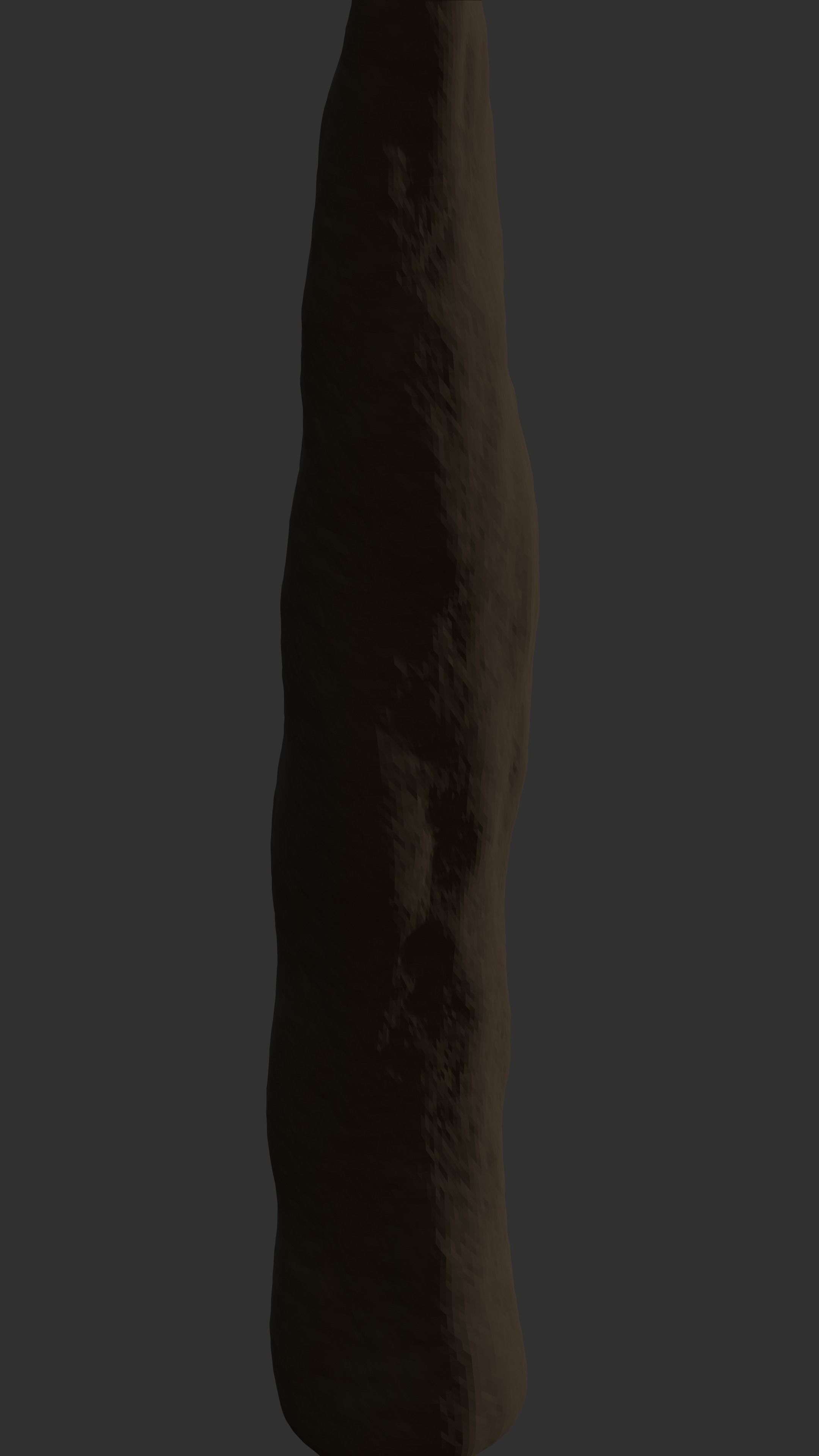 Cave rock Spike Low-poly 3D model_3
