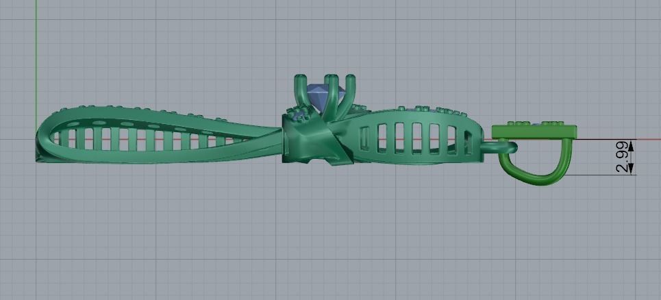 Pendant cross Model 3970 3D print model_5