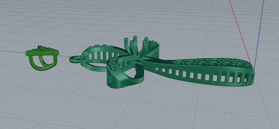 Pendant cross Model 3970 3D print model_3