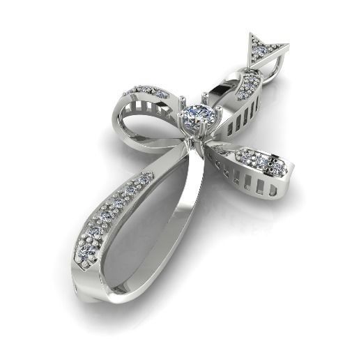 Pendant cross Model 3970 3D print model_1