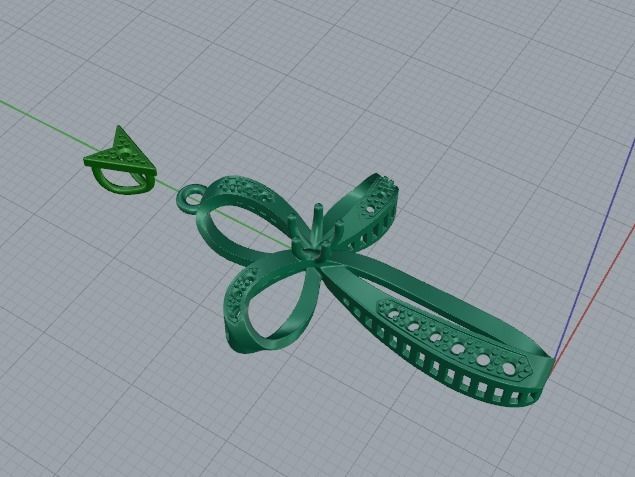 Pendant cross Model 3970 3D print model_2
