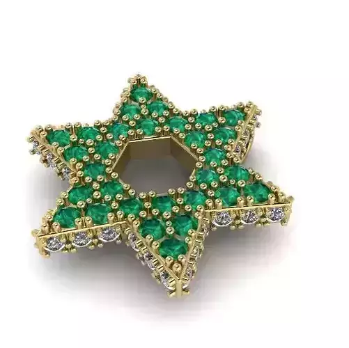 Pendant star of david Model 3959