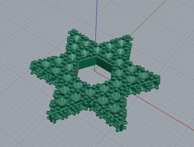 Pendant star of david Model 3959 3D print model_2