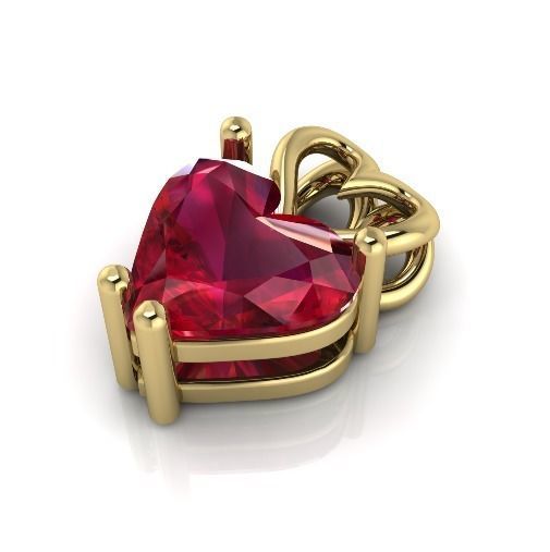 Heart pendant Model 3958 3D print model_1