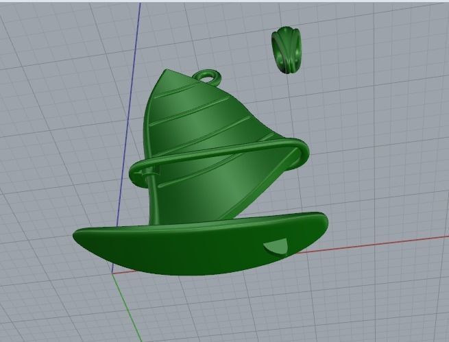 Pendant sail Model 3956 3D print model_5