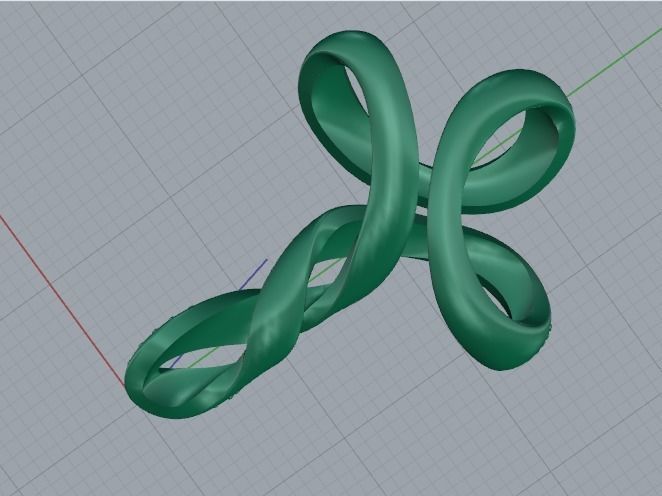 Pendant cross Model 3950 3D print model_4