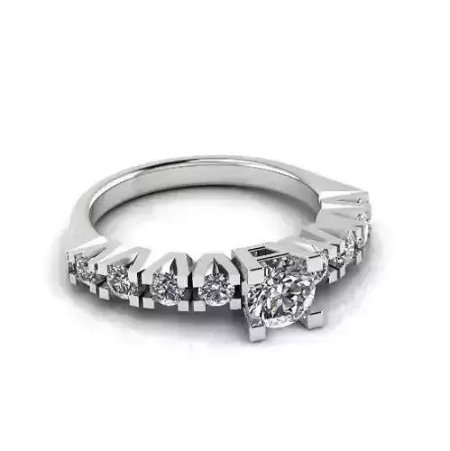 Engagement halo rings Model 3937