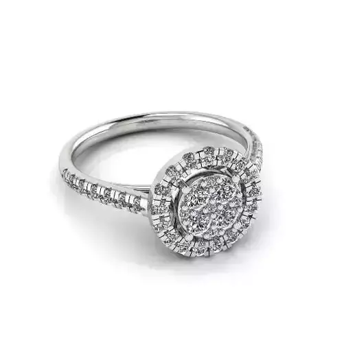 Engagement halo rings Model 3934