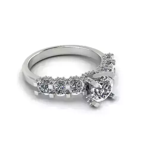 Engagement halo rings Model 3929