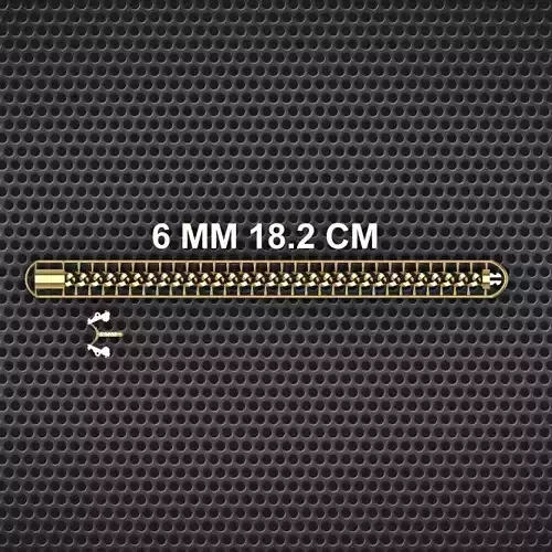 6 MM 18 CM CUBAN LINK CHAIN FOR BRACELET OR NECKLACE