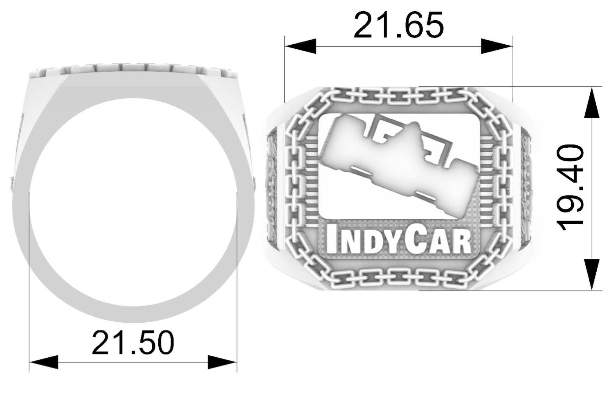 Indy 500 Ring Indianapolis Race 3D print model_6