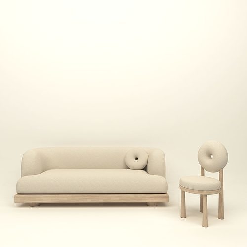 Nomad Sofa - Baba Chair By Emmanuelle Simon 3D model