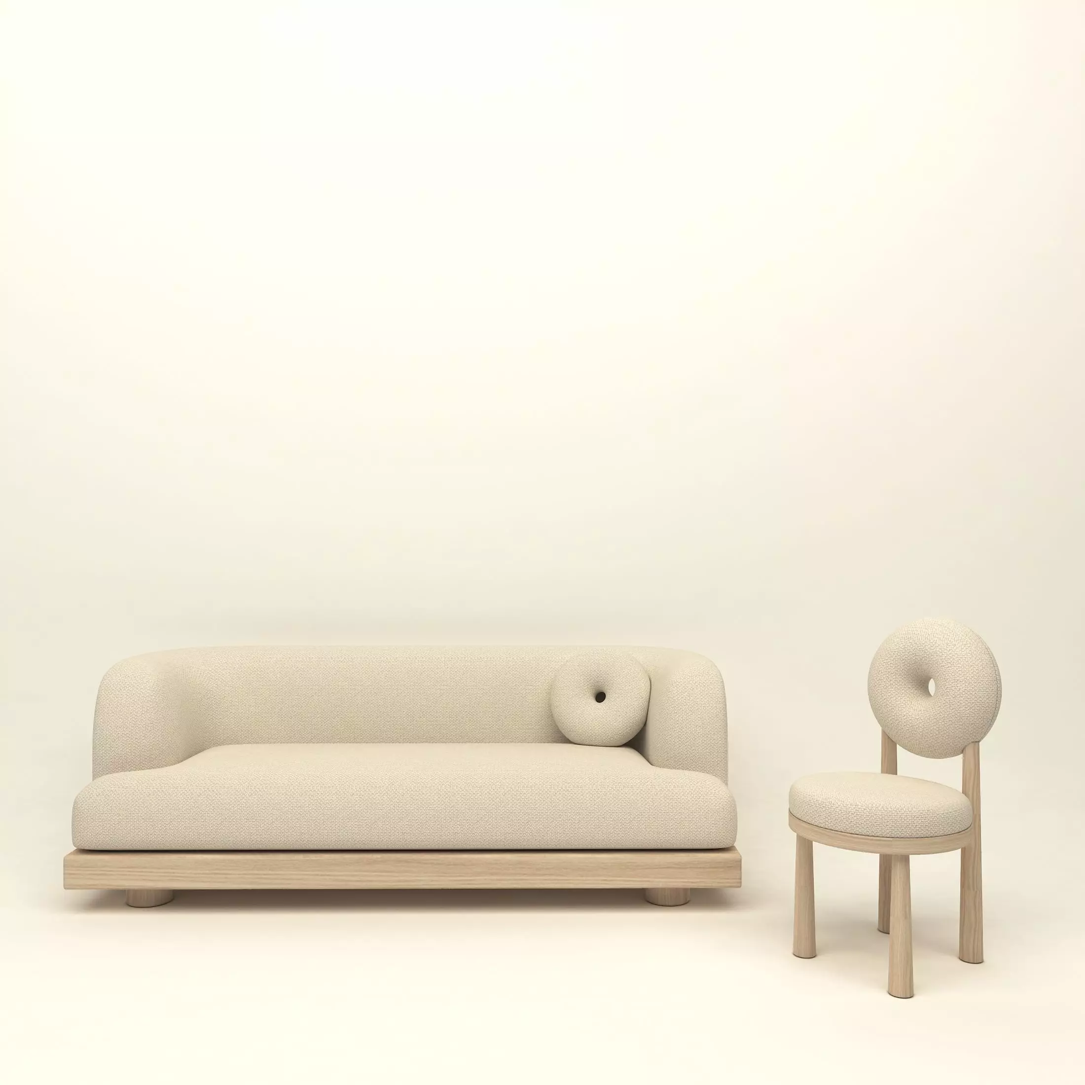 Nomad Sofa - Baba Chair By Emmanuelle Simon 3D model_0