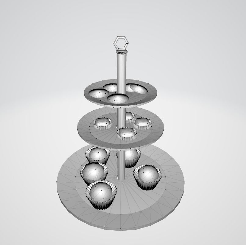 cookies biscuits Low-poly 3D model_1