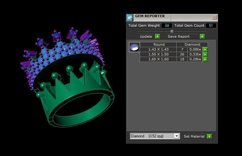 Crown Rings 3D print model_3