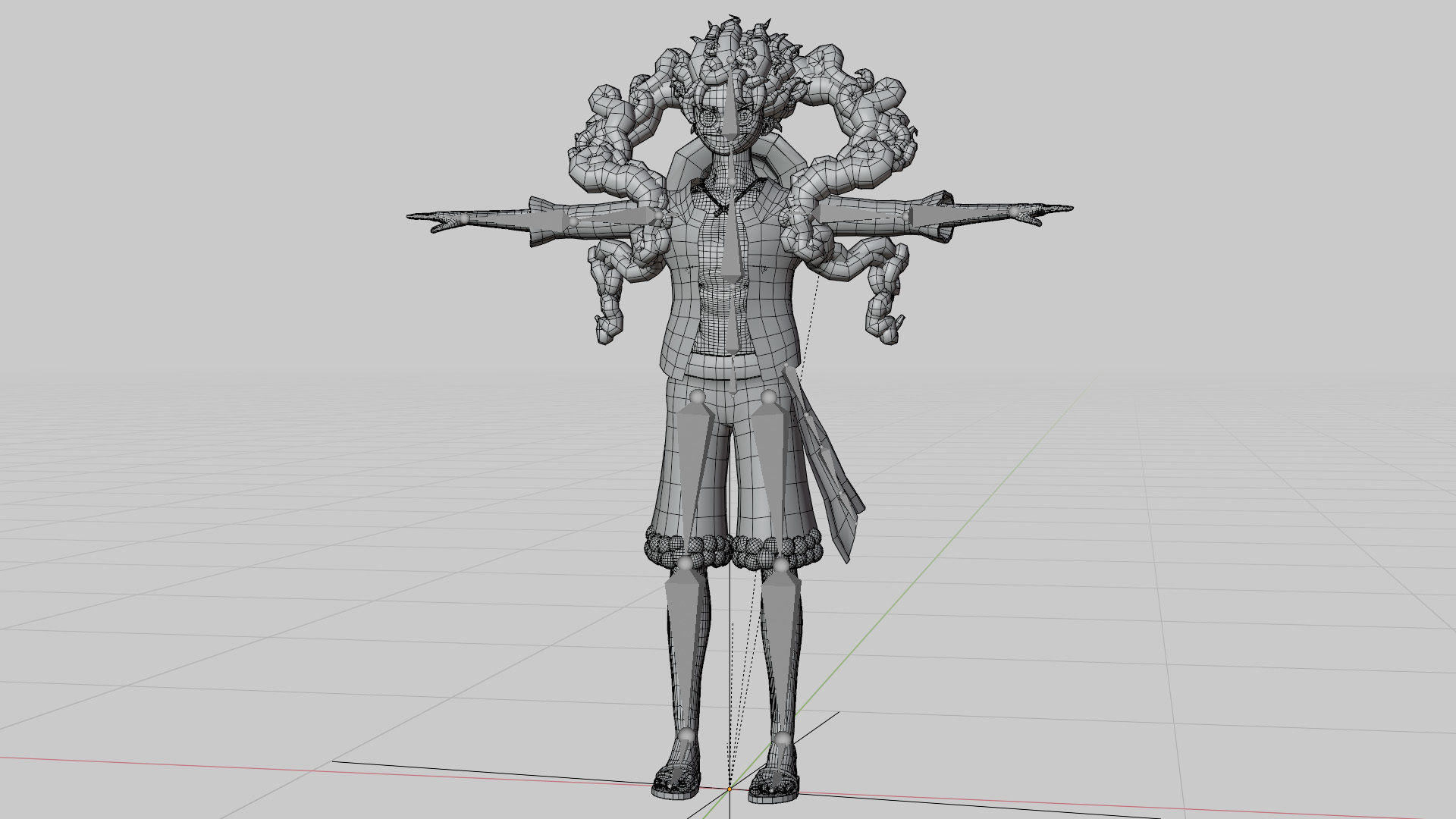 Luffy Gear 5 Low-poly 3D model_5