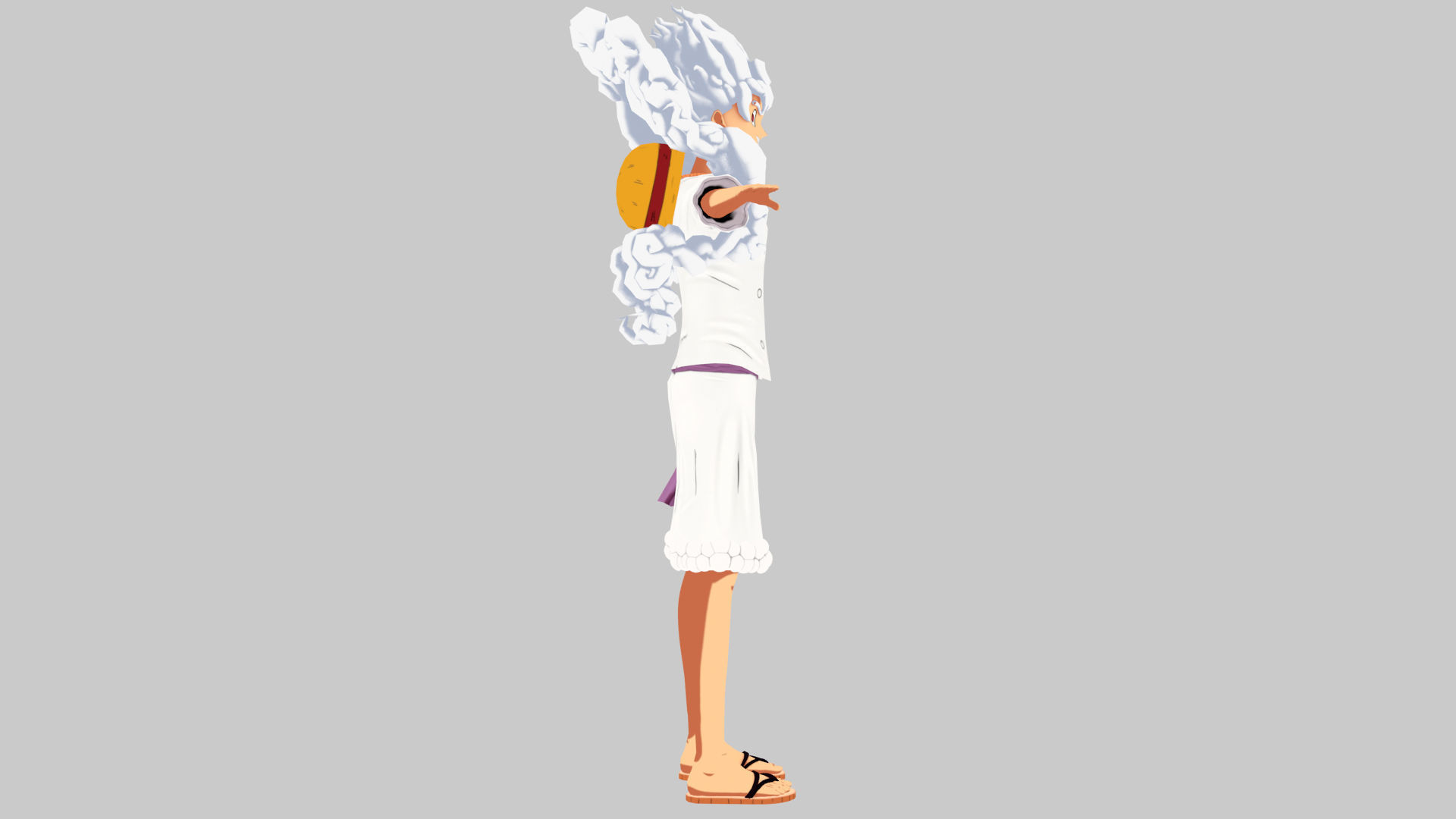 Luffy Gear 5 Low-poly 3D model_9