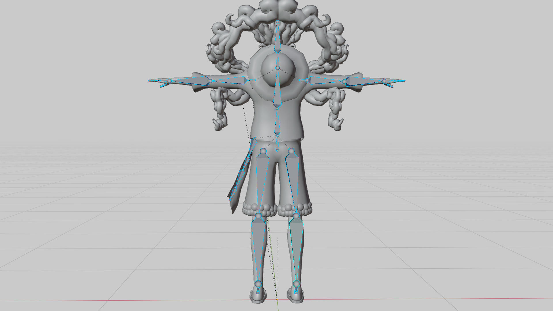 Luffy Gear 5 Low-poly 3D model_16