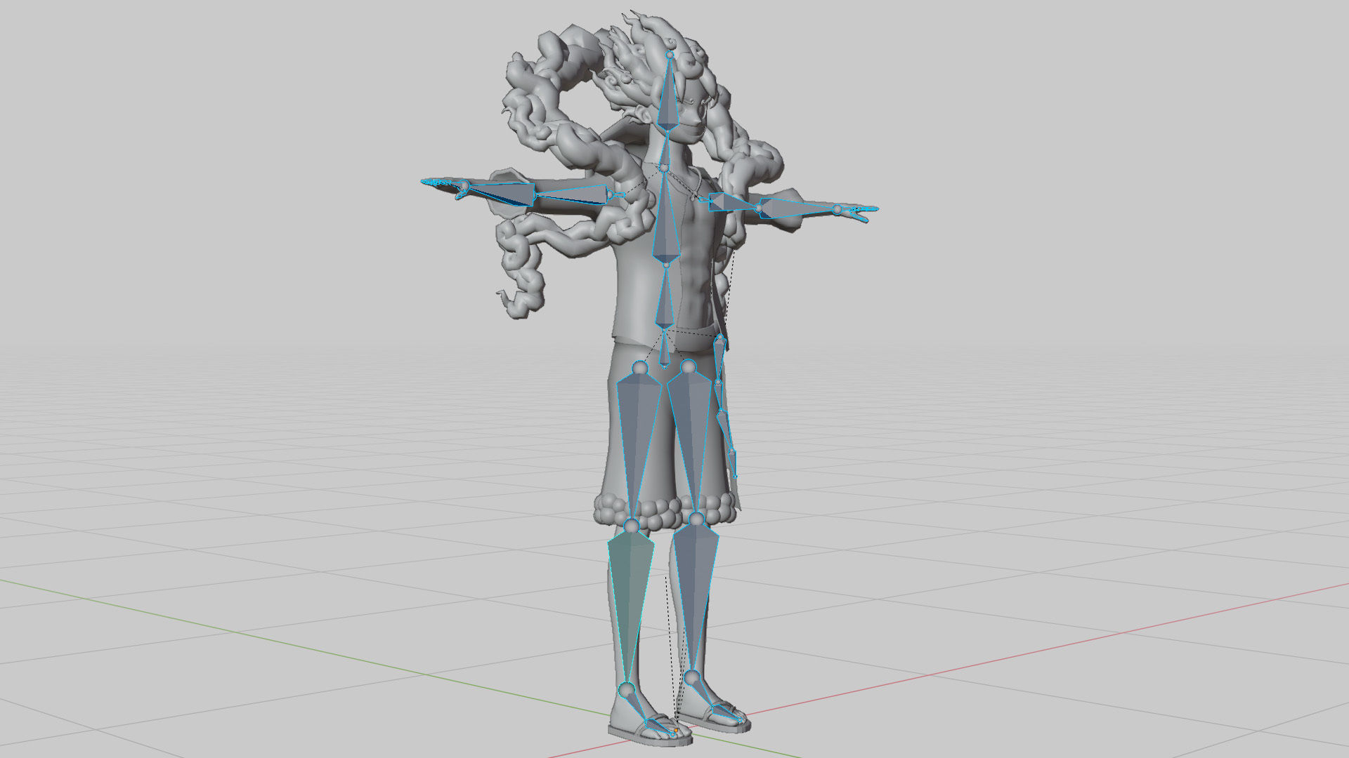 Luffy Gear 5 Low-poly 3D model_7