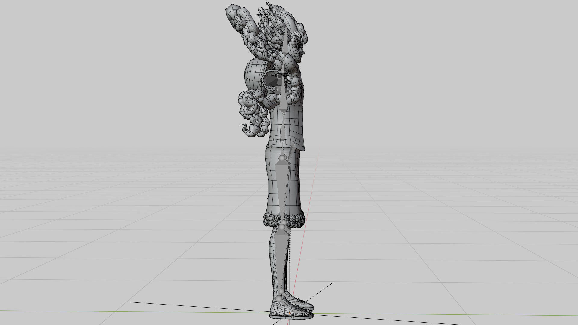 Luffy Gear 5 Low-poly 3D model_11