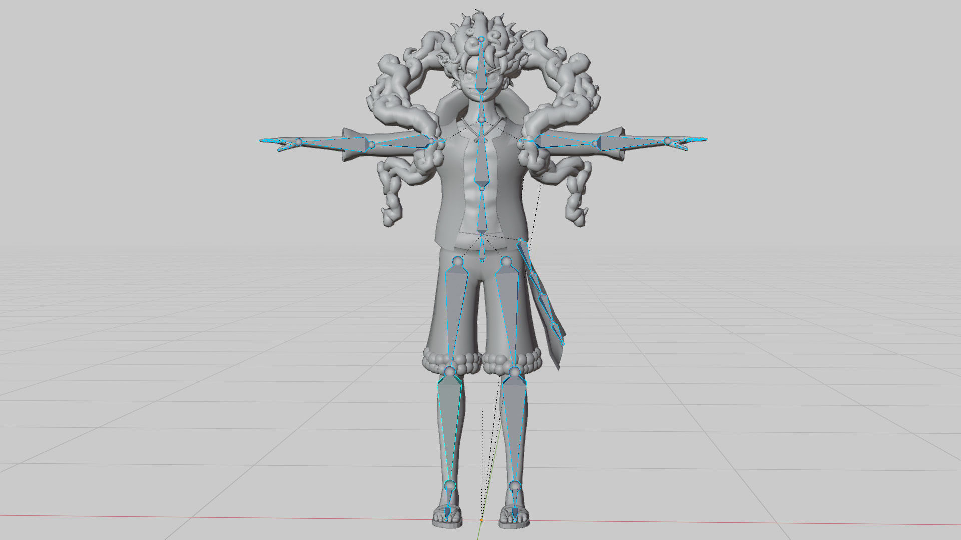 Luffy Gear 5 Low-poly 3D model_4