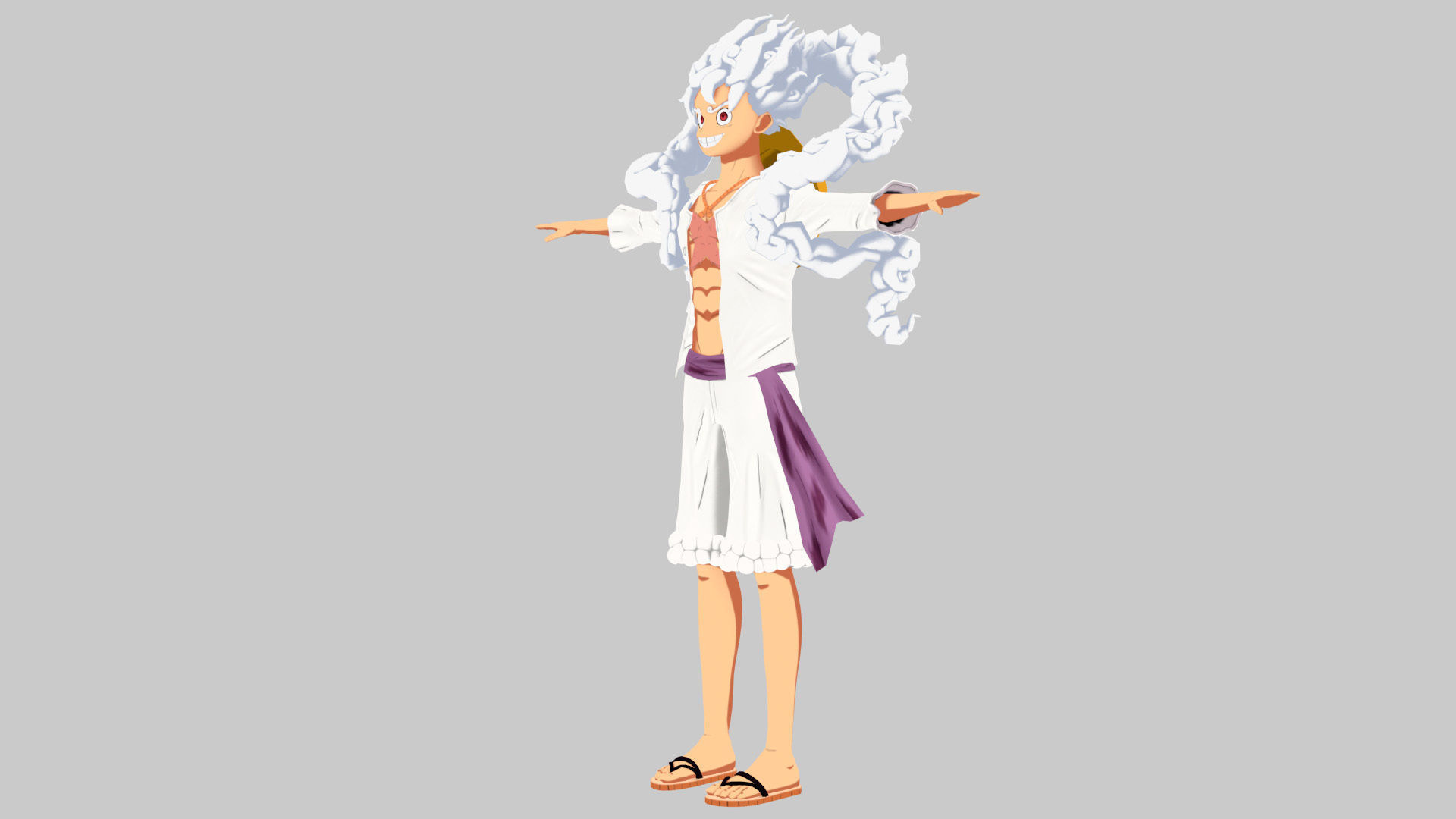 Luffy Gear 5 Low-poly 3D model_21