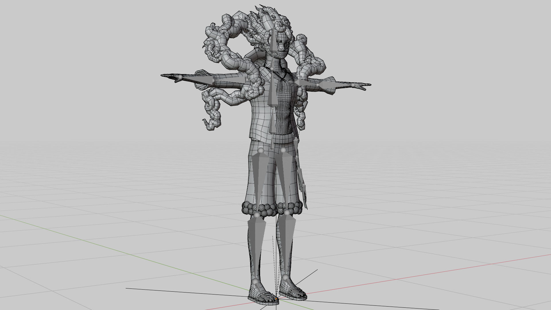 Luffy Gear 5 Low-poly 3D model_8