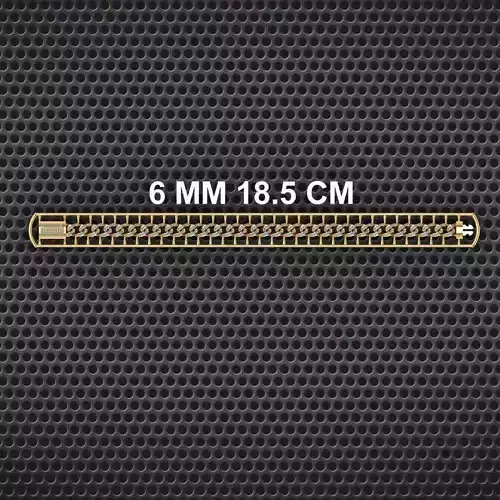 6 MM 18 CM CUBAN LINK CHAIN FOR BRACELET OR NECKLACE