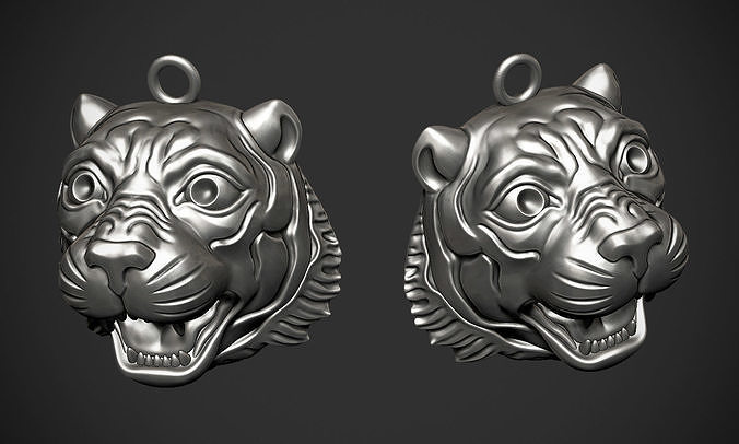 Tiger Pendant 3D print model