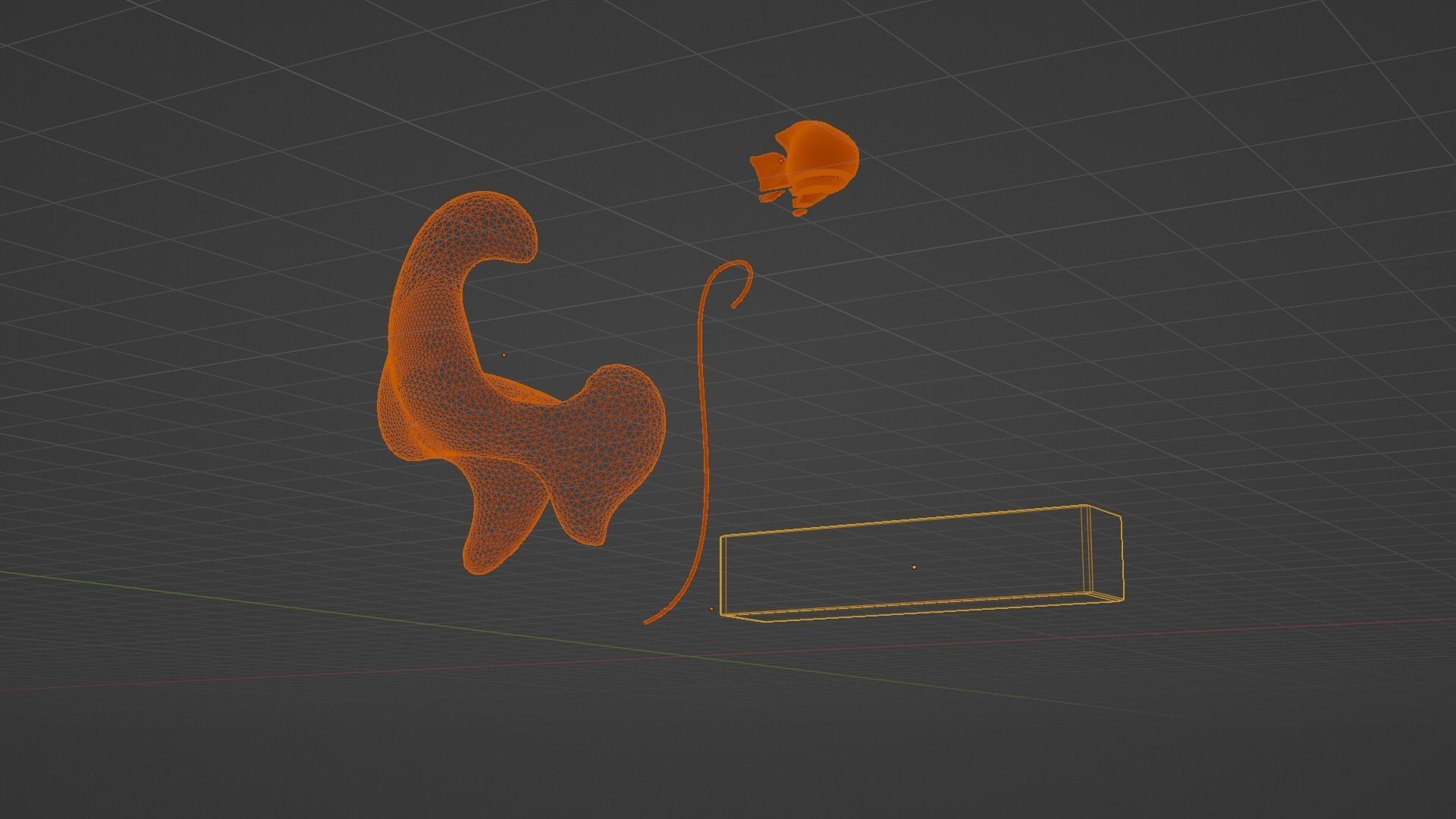 Ethereal Aquatica The Golden Wave Marble Fish Ensemble 3D model_74