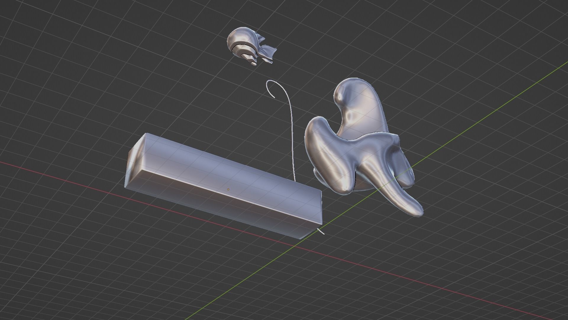 Ethereal Aquatica The Golden Wave Marble Fish Ensemble 3D model_10