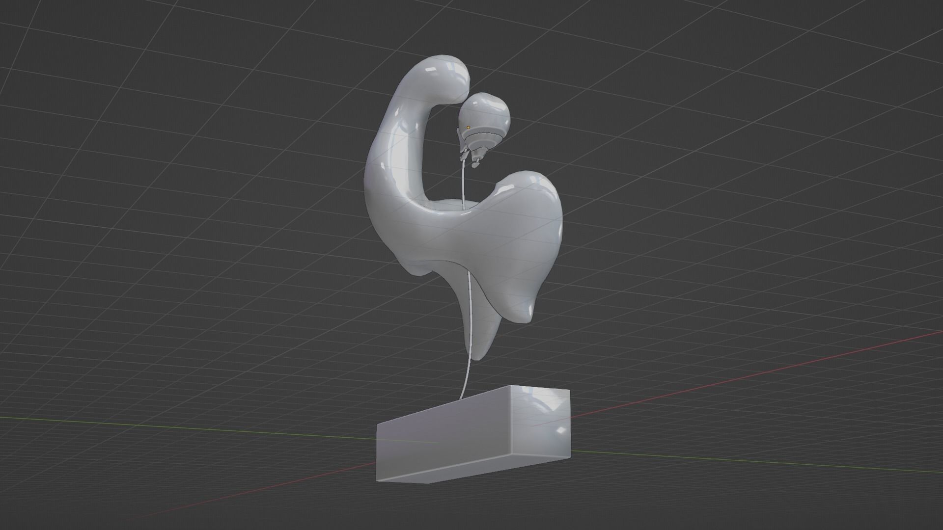 Ethereal Aquatica The Golden Wave Marble Fish Ensemble 3D model_22