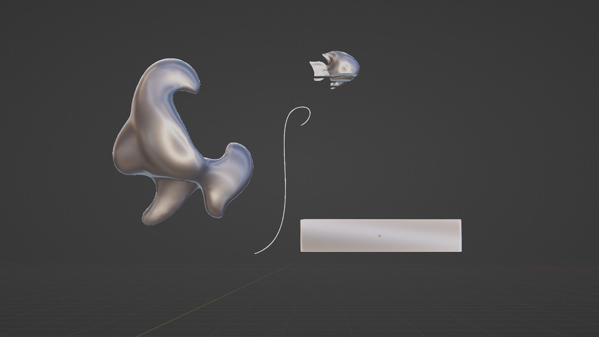 Ethereal Aquatica The Golden Wave Marble Fish Ensemble 3D model_14