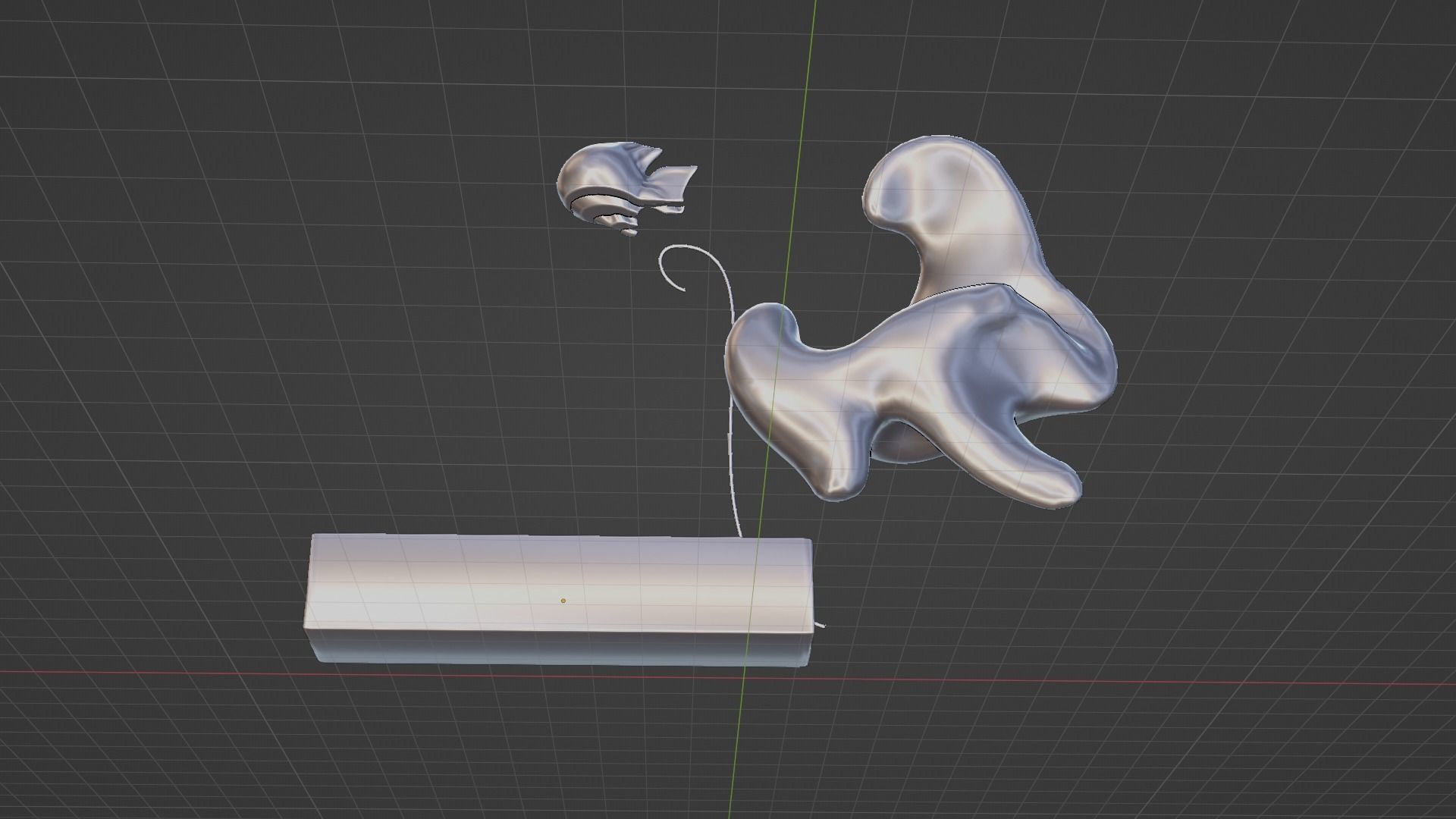 Ethereal Aquatica The Golden Wave Marble Fish Ensemble 3D model_53