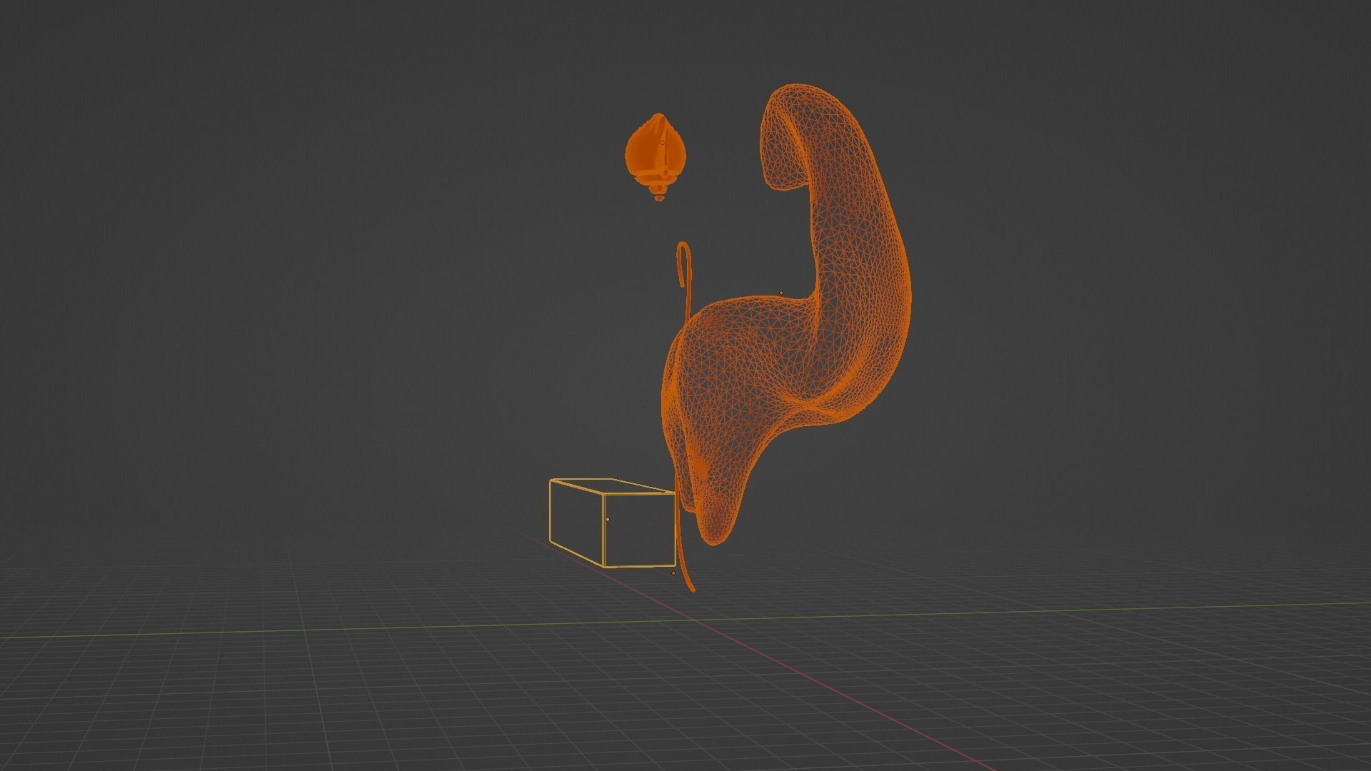 Ethereal Aquatica The Golden Wave Marble Fish Ensemble 3D model_76