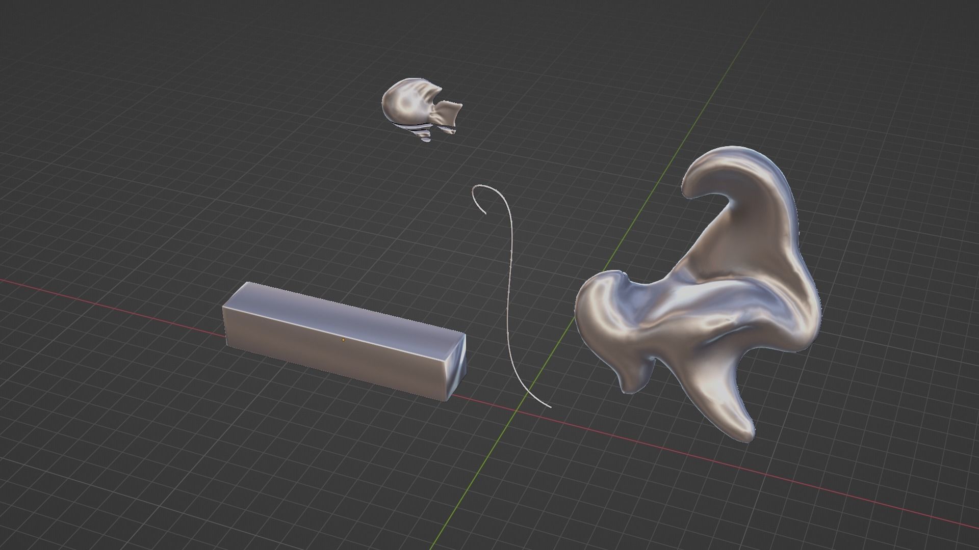 Ethereal Aquatica The Golden Wave Marble Fish Ensemble 3D model_50