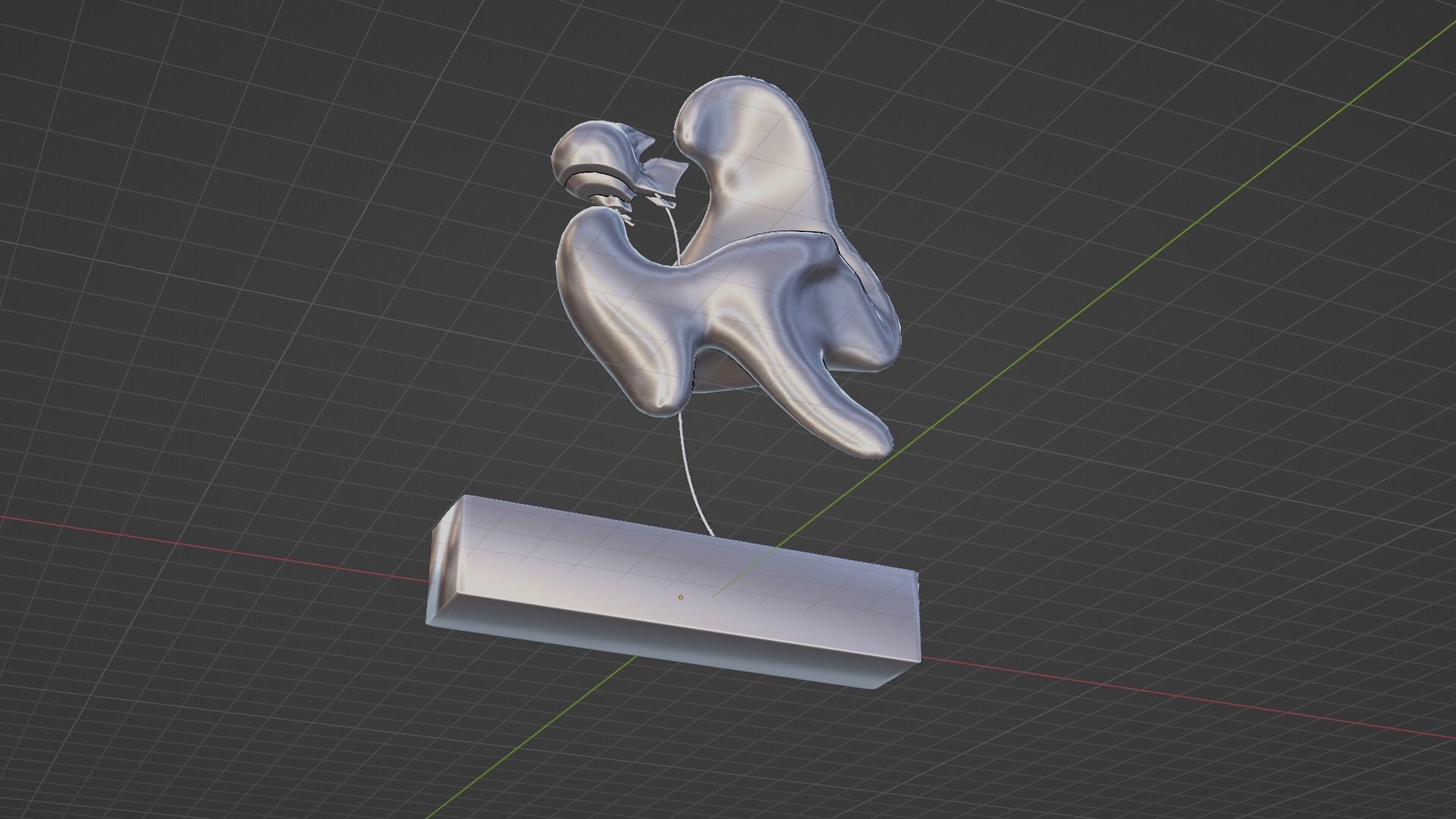 Ethereal Aquatica The Golden Wave Marble Fish Ensemble 3D model_63