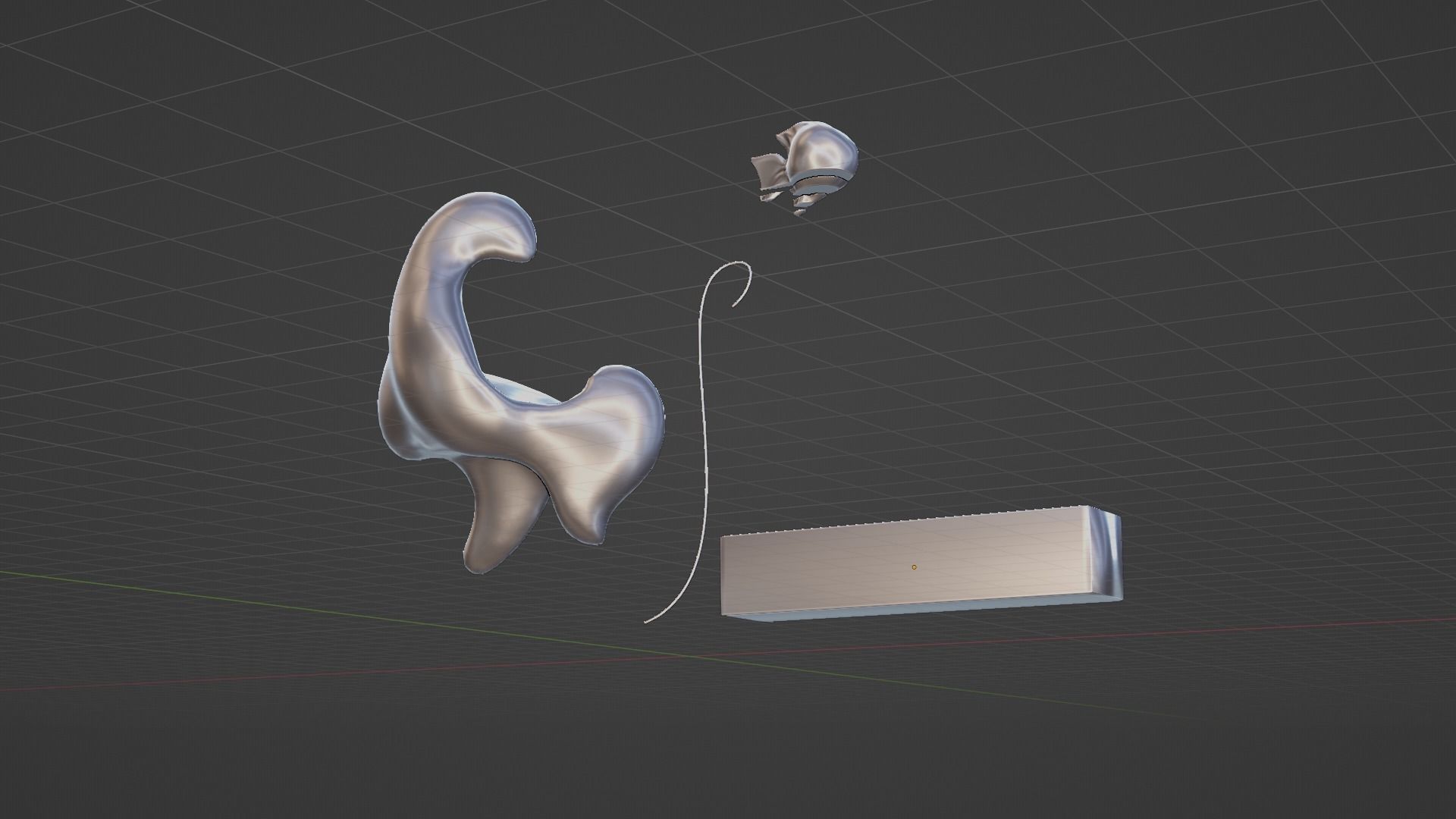 Ethereal Aquatica The Golden Wave Marble Fish Ensemble 3D model_54