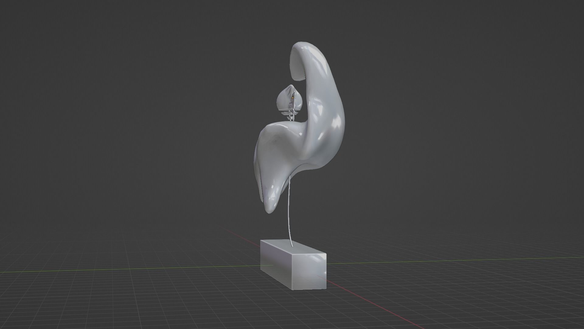 Ethereal Aquatica The Golden Wave Marble Fish Ensemble 3D model_17