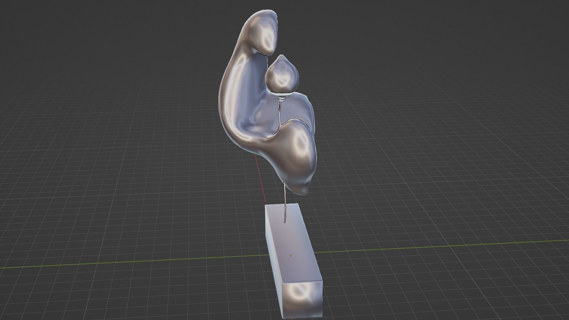 Ethereal Aquatica The Golden Wave Marble Fish Ensemble 3D model_57